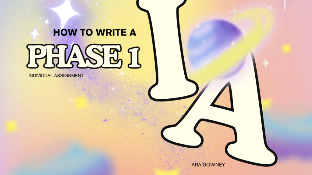 Title image reads how to write a Phase 1 IA