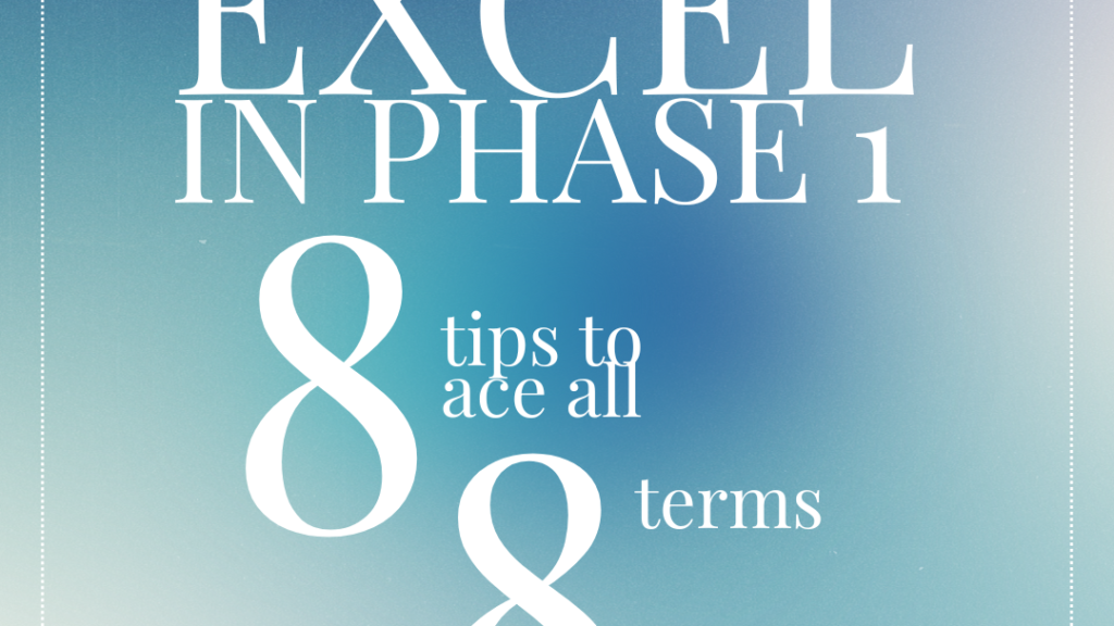 Title card reads how to excel in Phase 1: 8 tips to ace all 8 terms