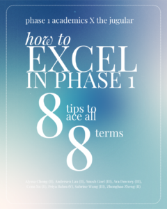 Title card reads how to excel in Phase 1: 8 tips to ace all 8 terms