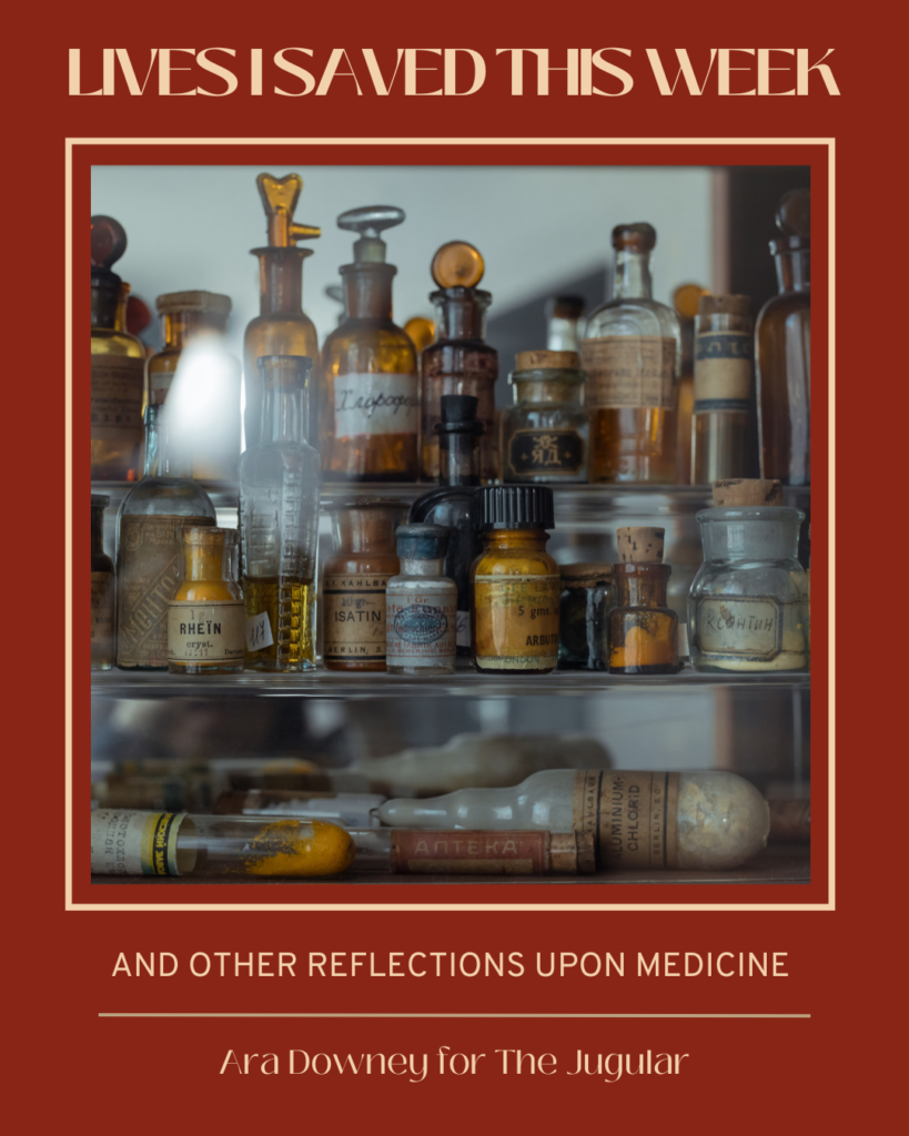 Title image, reading "Lives I Saved This Week"